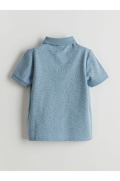 LC Waikiki Tricou pentru băiat din bumbac pieptănat cu model cu guler polo sezon nou - S5EI25Z4