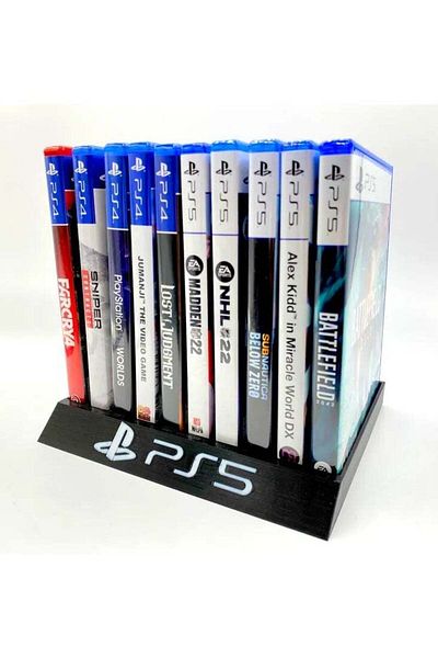 3D Brothers حامل عرض ممتاز لعلب ألعاب PS5 لتنظيم القرص بشكل مثالي