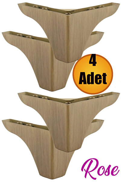 NUBLADO (4 ADET) Bellona Rose 9.5 Cm Açık Kahverengi Mobilya Kanepe Koltuk Ko...