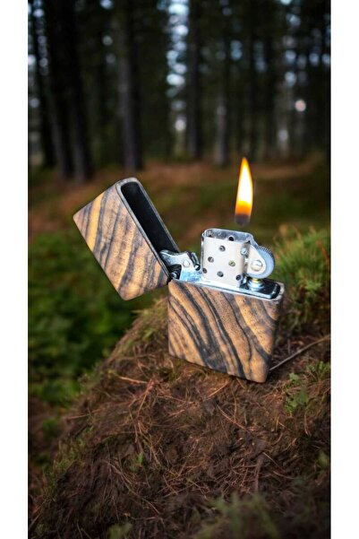 Turna Ahşap benzinli çakmak ( kök ceviz ağacı )