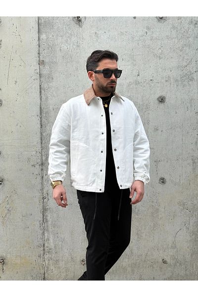 MİS MODA Men's Gabardine Fabric Seasonal Coat