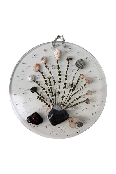 Home Epoksi Reçine Tablo - Deniz Taşları 02 - Çapı: 30 Cm