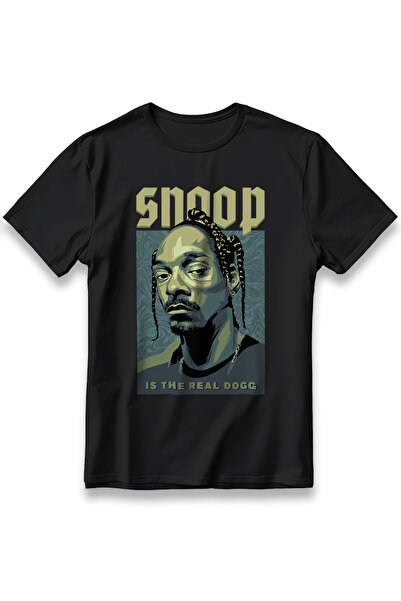 EZG Business Tricou Snoop Dogg Real, supradimensionat, unisex, din bumbac gros