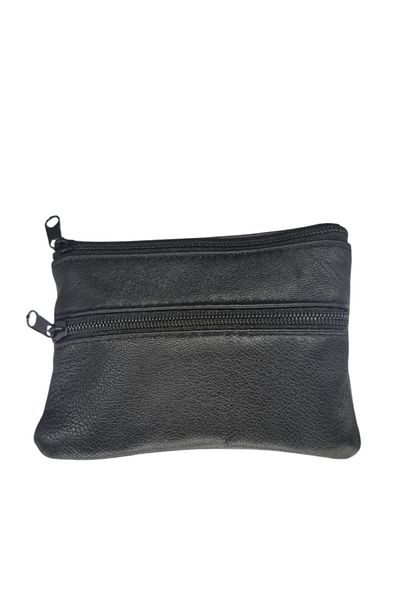stevis leathra Genuine Leather Wallet Keychain Card Holder Coin Purse