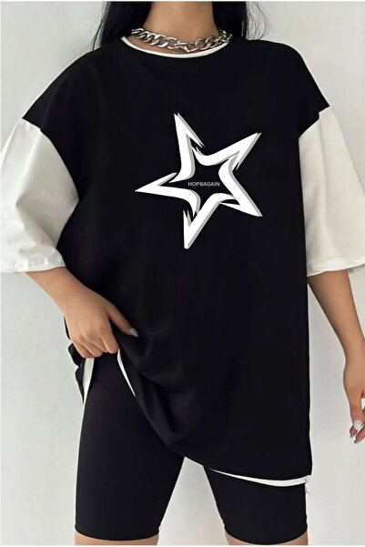 Tarzsokak Μπλουζάκι Unisex Διπλό Χρώμα STAR 2 με στάμπα