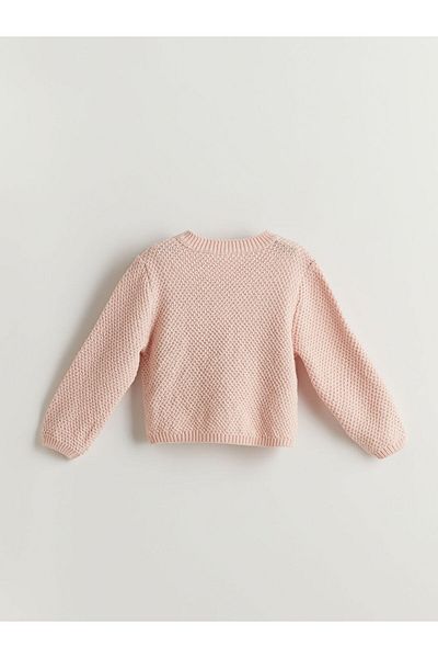 LC Waikiki Lcw Kids Crew Neck Cotton Girls Cardigan