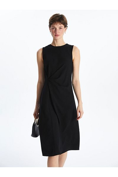 LC Waikiki Black Crew Neck Women's Dress