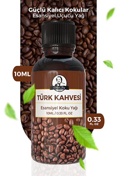 Özcan Bey Türk Kahvesi Kokulu Esansiyel Uçucu Koku Coffee Yağı Buhurdanlık Ya...