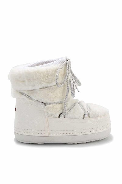 Bambi Beige Women's Boots - Furry & Bootie K 02224000197
