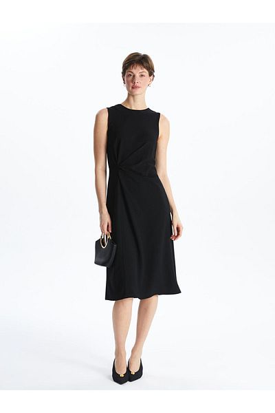 LC Waikiki Black Crew Neck Women's Dress