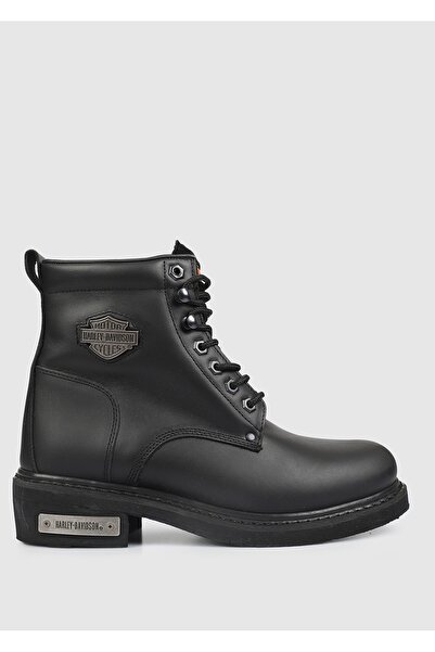 Harley Davidson Cizme din piele pentru bărbați Gibson Black Oiled 025m 100109