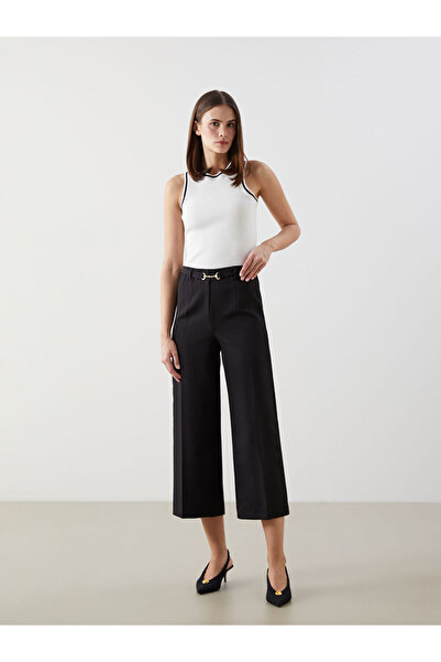 LC Waikiki بنطلون نسائي بحزام أسود