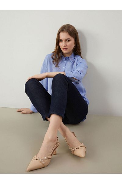 LC Waikiki New Season Pointed Toe Women's Heeled Shoes - S5Cv67Z8
