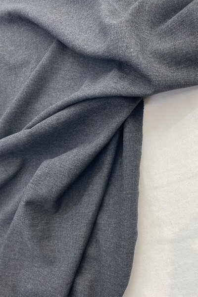 Yiğit Kumaş Antrasit Keten Kumaş