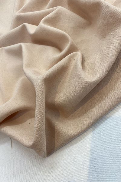 Yiğit Kumaş Linen Look Draped Viscose Fabric Salmon