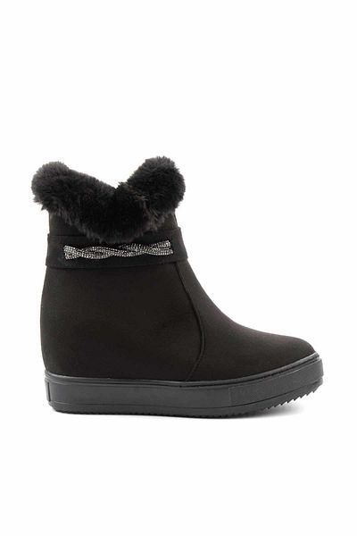 Bambi Μαύρα Suede Γυναικείες Μπότες & Μποτάκια K 02566043502