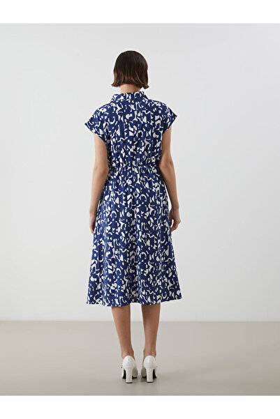 LC Waikiki LCWAIKIKI Κλασικό Γυναικείο Φόρεμα με μοτίβο πουκάμισου