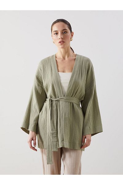 LC Waikiki Lcw Shawl Collar Women's Kimono Fast Fashion