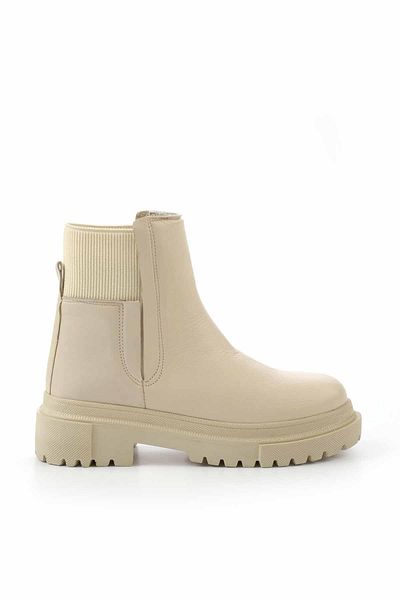 Bambi Γυναικείες μπότες & μποτάκια μπεζ Vidala Leather K02724300003