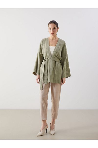 LC Waikiki Lcw Shawl Collar Women's Kimono Fast Fashion
