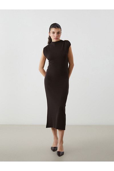 LC Waikiki Lcw Vision Stand Collar Women's Knitwear Dress