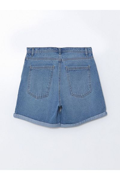 LC Waikiki Sort de blugi pentru femei Boyfriend Fit cu detaliu rupt din noua sezon - S5DN12Z8