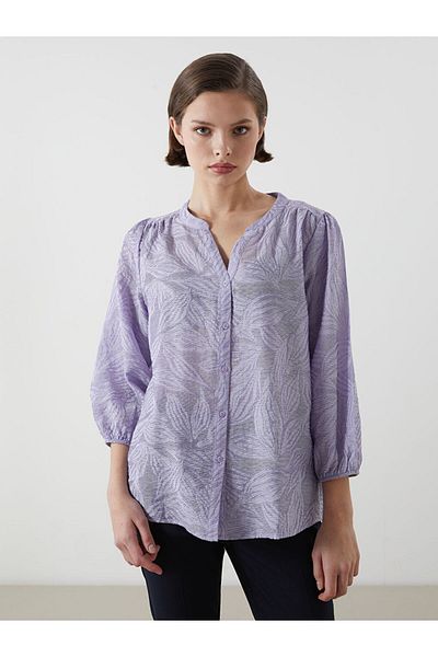 LC Waikiki New Season Women's Blouse with Embroidered Collar - S5Ke69Z8