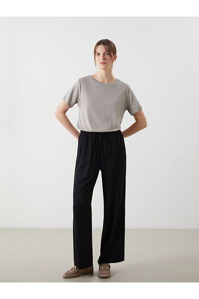 LC Waikiki Gray Crew Neck Women's T-Shirt