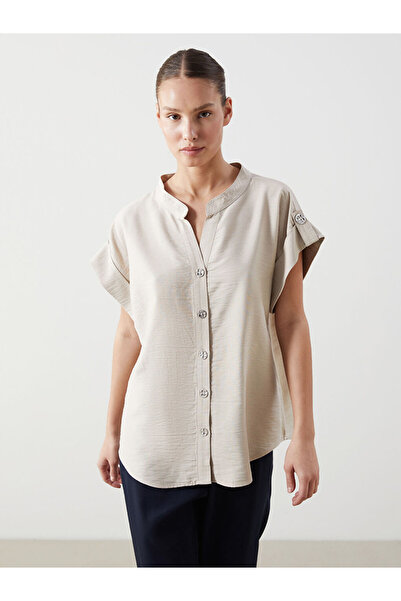 LC Waikiki بلوزة نسائية ذات ياقة مفقودة