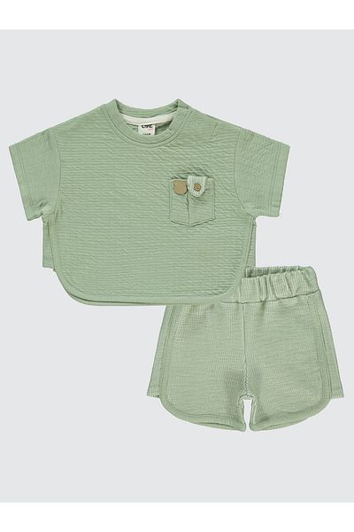 Civil Baby 6-18 Months Baby Boy Shorts Set - Khaki