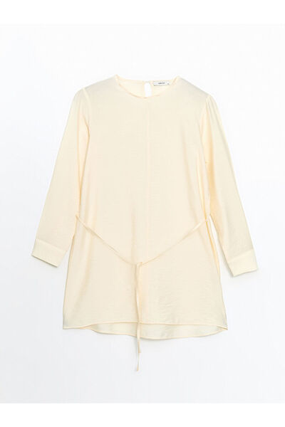 LC Waikiki Beige Crew Neck Women's Tunic