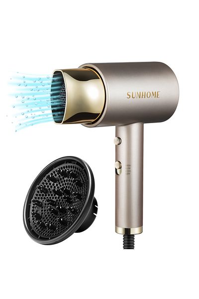 Sunhome Professional Hair Dryer Set,1800W Negative Ionic Fast Dry Low Noise Blow Dryer