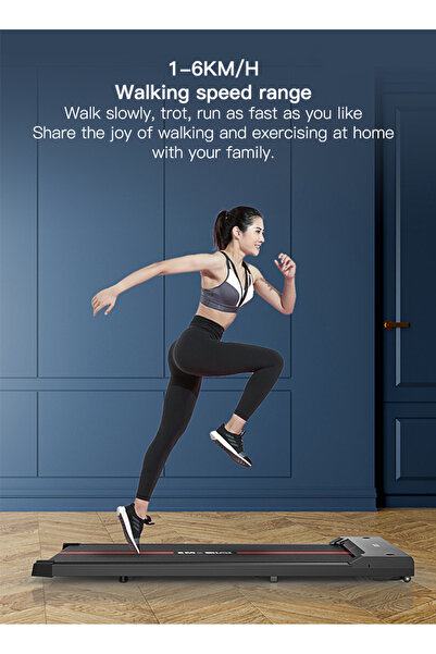 sharpdo Ultra-Thin Foldable Electric Treadmill for Home (121x50x8cm)