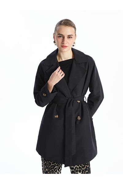 LC Waikiki Jacket Collar Women's Trench Coat