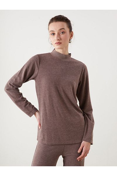 LC Waikiki Women's Stand Collar T-Shirt