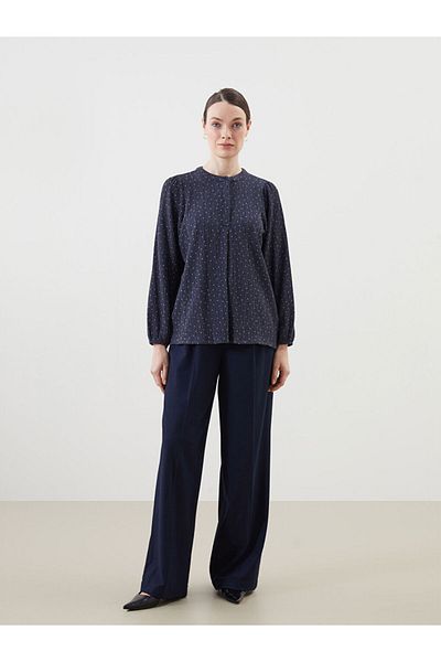 LC Waikiki Crew Neck Polka Dot Women's Blouse