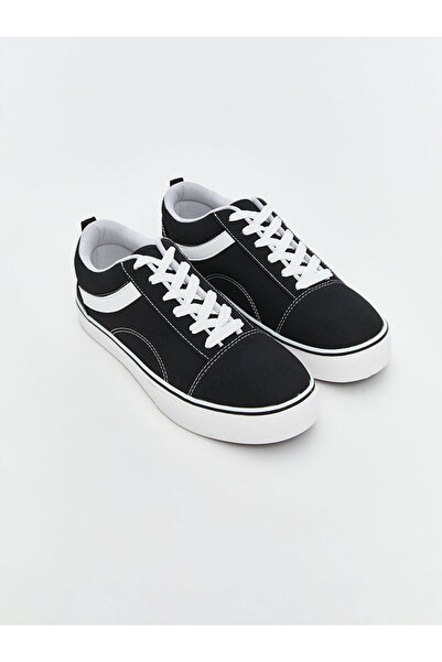 LC Waikiki Lcw Steps Black Lace-Up Women's Sports Shoes
