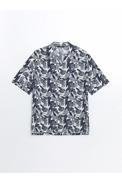 LC Waikiki XSIDE Regular Fit Kurzarm-Herrenhemd aus gemusterter Viskose