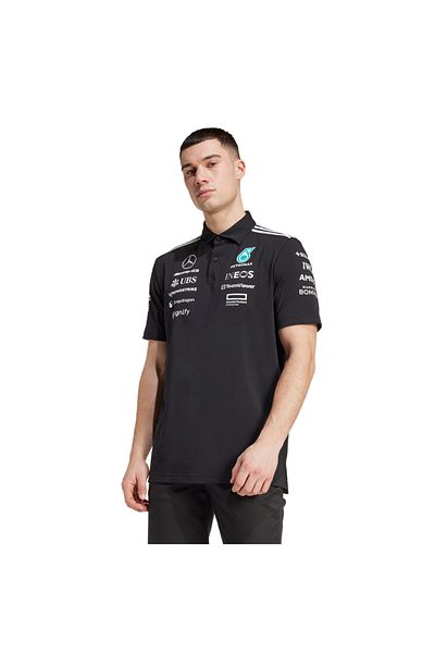 adidas Ανδρικό μαύρο μπλουζάκι Polo Mer Tm Polo Bm Jw5391