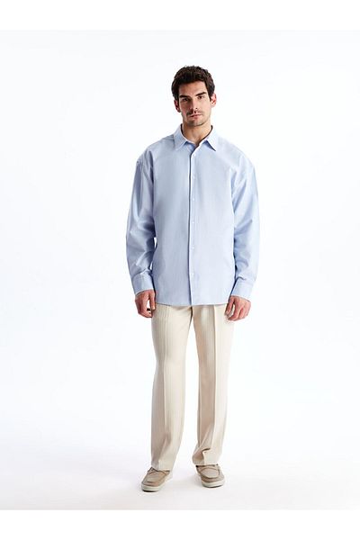 LC Waikiki Ανδρικό μακρυμάνικο πουκάμισο LCW Vision Comfortable Fit