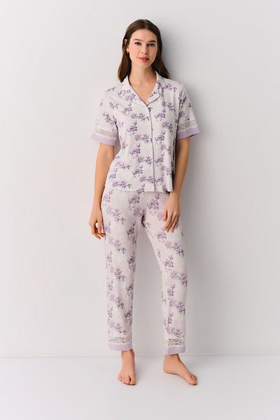 SUWEN Lenora Masculine Pajama Set