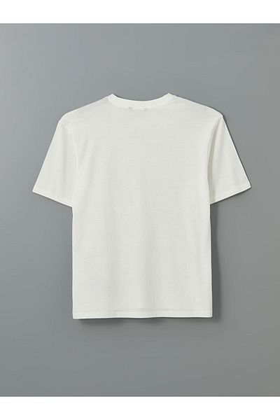 LC Waikiki Ανδρικό μπλουζάκι XSIDE Crew Neck Donald Duck με στάμπα από βαμβακερό χτενισμένο βαμβάκι