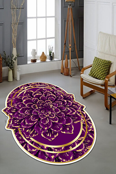 CAPPİO HALI Dijital Baskılı Makinada yıkanabilir Salon Halısı Mutfak Halısı Y...