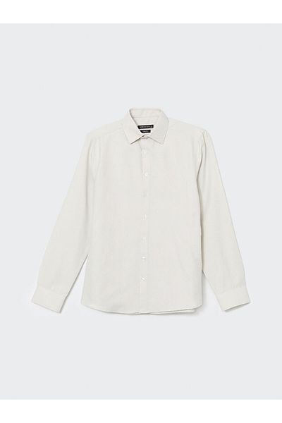 LC Waikiki Slim Fit μακρυμάνικο ανδρικό πουκάμισο Oxford
