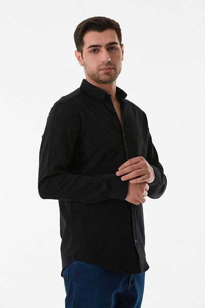 Fulla Moda Βασικό ριγέ πουκάμισο με κουμπιά