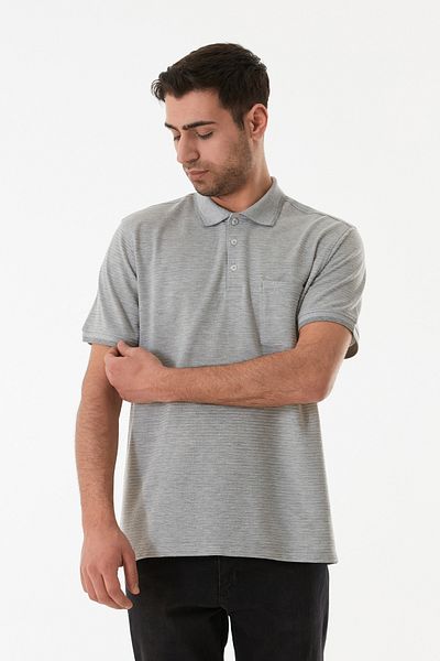 Fulla Moda Μπλουζάκι με γιακά πόλο με τσέπες