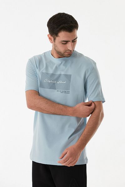 Fulla Moda Μπλουζάκι με ανάγλυφο εμπριμέ λαιμόκοψη