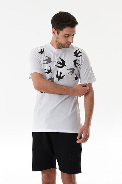 Fulla Moda Μπλουζάκι με στάμπα με λαιμόκοψη