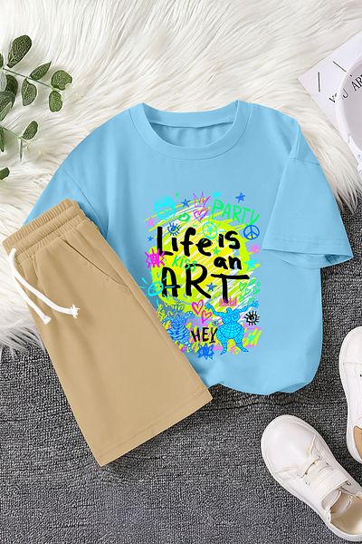 MYADA Premium Life este un set pentru copii din 2 piese imprimat artistic 22443