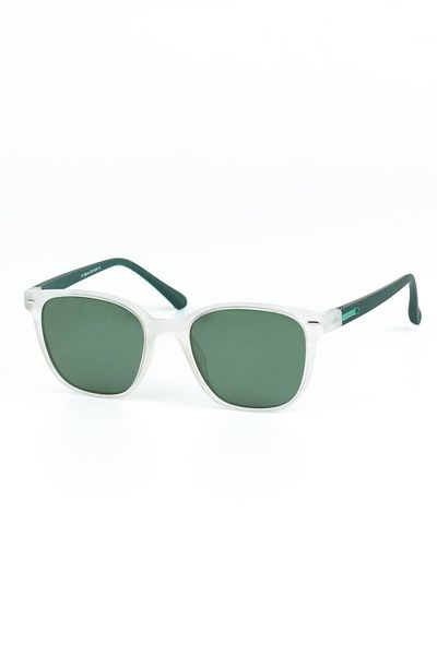 Di Caprio Unisex Green Polarized Protected Rectangular Model Sunglasses